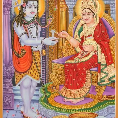 Shri Annapurna Chalisa (अन्नपूर्णा चालीसा) with Hindi-English Lyrics